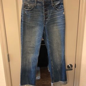 Abercrombie Simone High Rise Ankle Straight jeans!